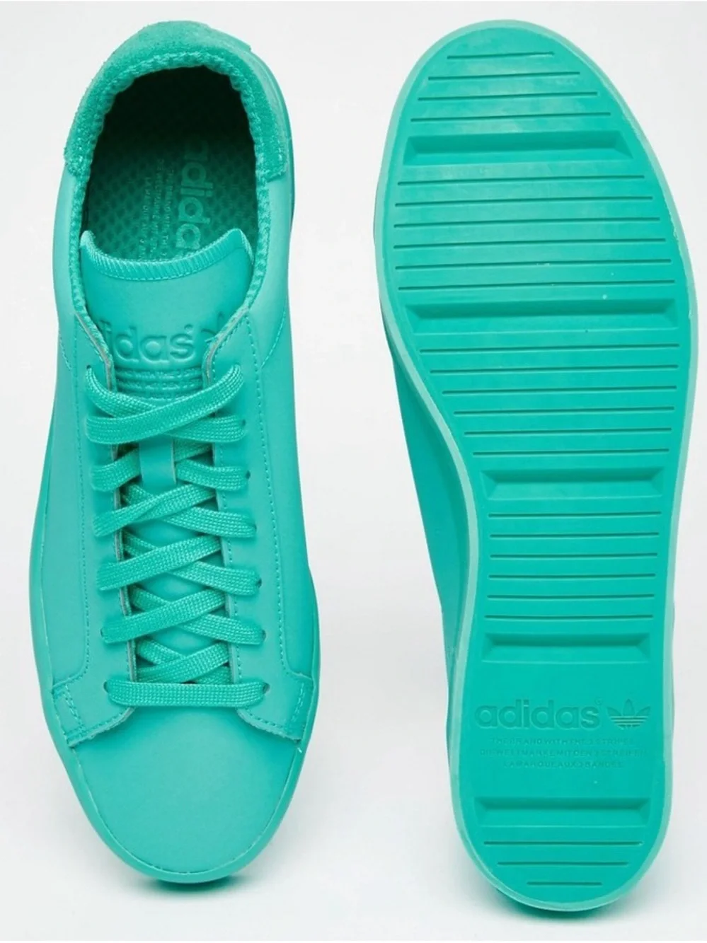 adidas Turquoise Low-Top Athletic Sneakers